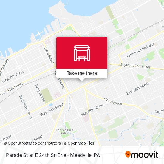 Mapa de Parade St at E 24th St