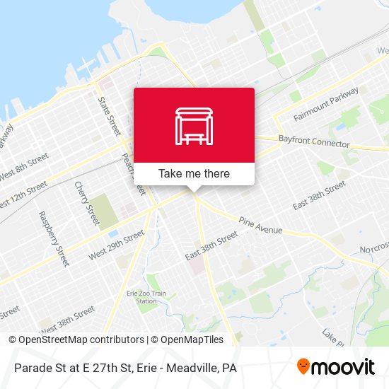Mapa de Parade St at E 27th St