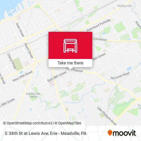 E 38th St at Lewis Ave map