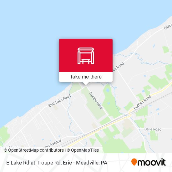 E Lake Rd at Troupe Rd map