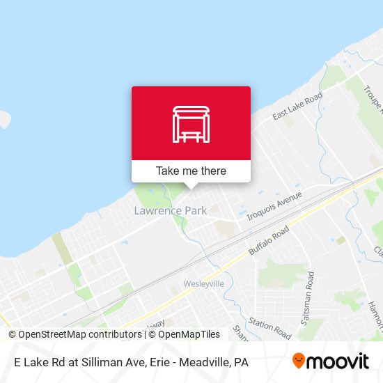 Mapa de E Lake Rd at Silliman Ave