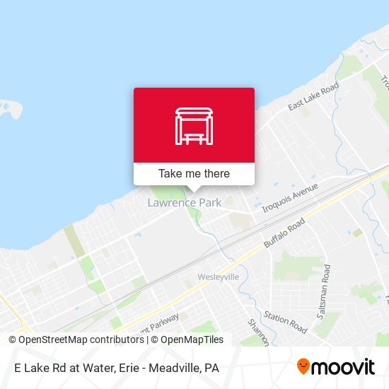 Mapa de E Lake Rd at Water