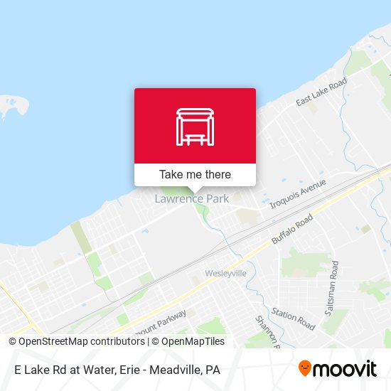 Mapa de E Lake Rd at Water