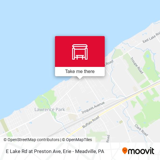 Mapa de E Lake Rd at Preston Ave
