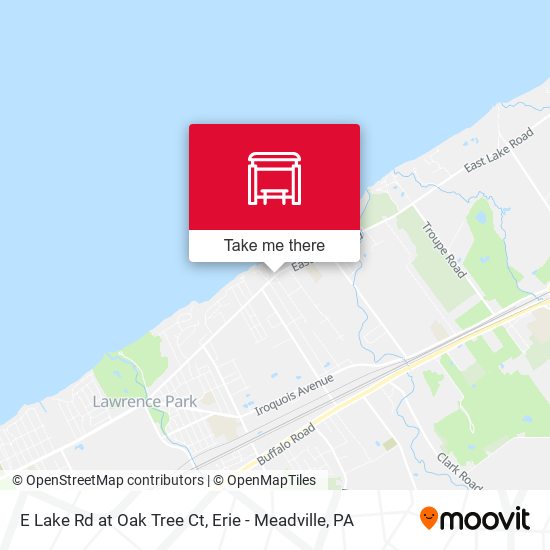 E Lake Rd at Oak Tree Ct map