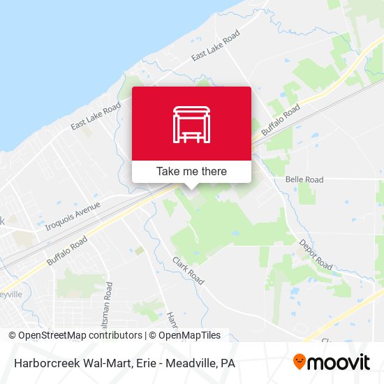 Harborcreek Wal-Mart map