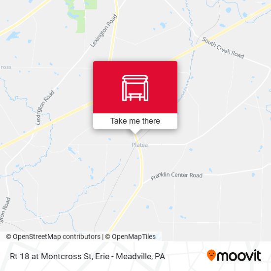 Rt 18 at Montcross St map