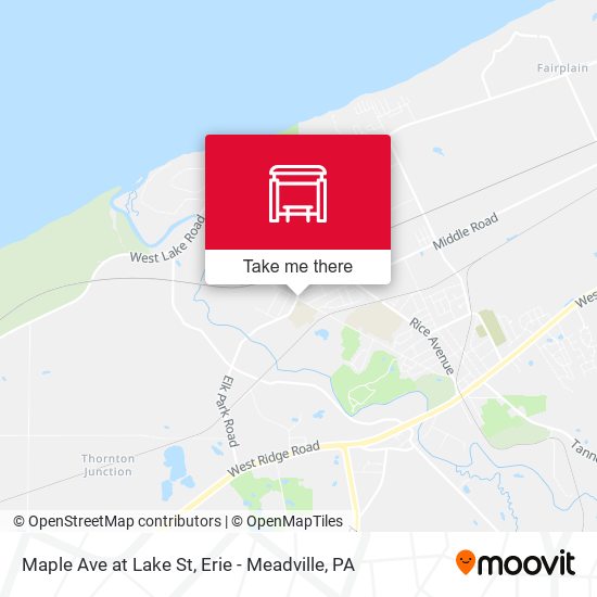 Maple Ave at Lake St map