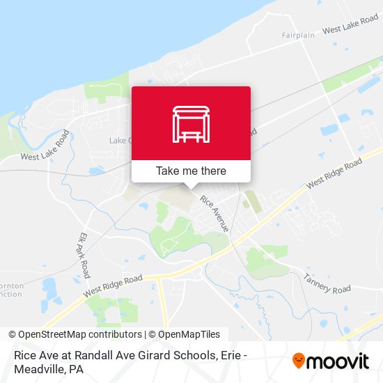 Rice Ave at Randall Ave Girard Schools map