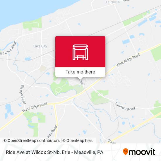 Rice Ave at Wilcox St-Nb map