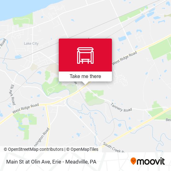 Main St at Olin Ave map