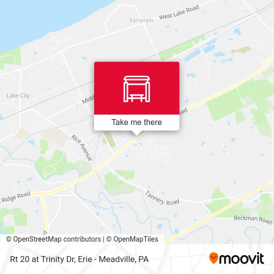 Rt 20 at Trinity Dr map