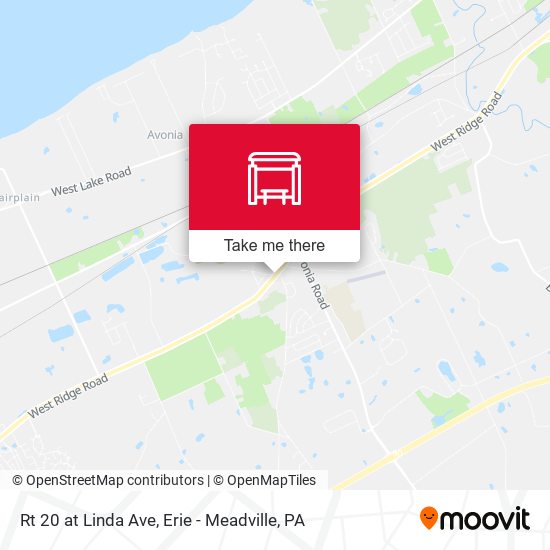 Rt 20 at Linda Ave map