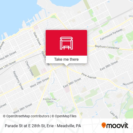 Mapa de Parade St at E 28th St