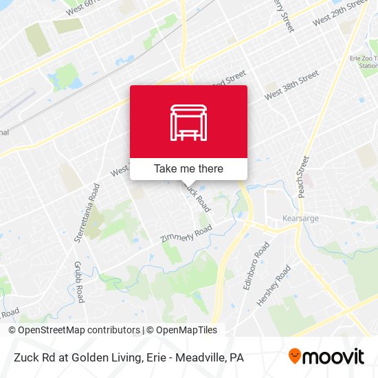Zuck Rd at Golden Living map
