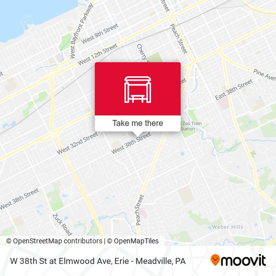 Mapa de W 38th St at Elmwood Ave