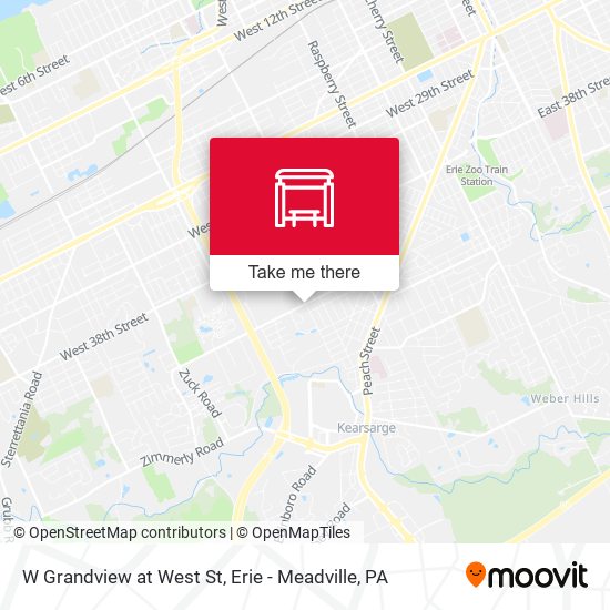 Mapa de W Grandview at West St