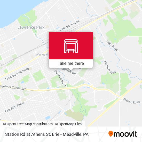 Mapa de Station Rd at Athens St