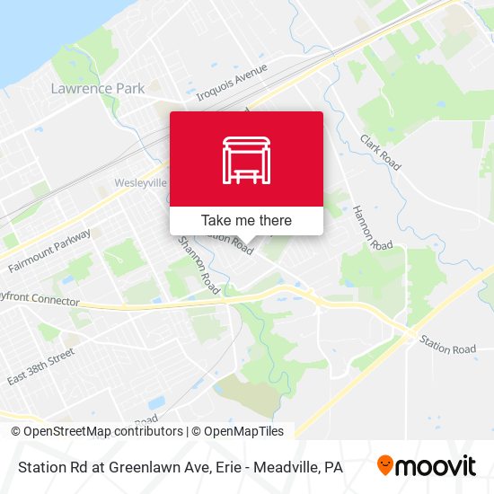 Mapa de Station Rd at Greenlawn Ave