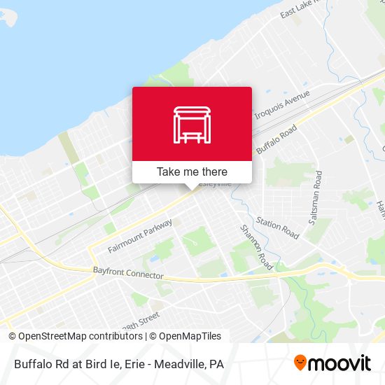 Buffalo Rd at Bird Ie map