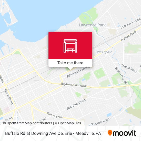 Buffalo Rd at Downing Ave Oe map