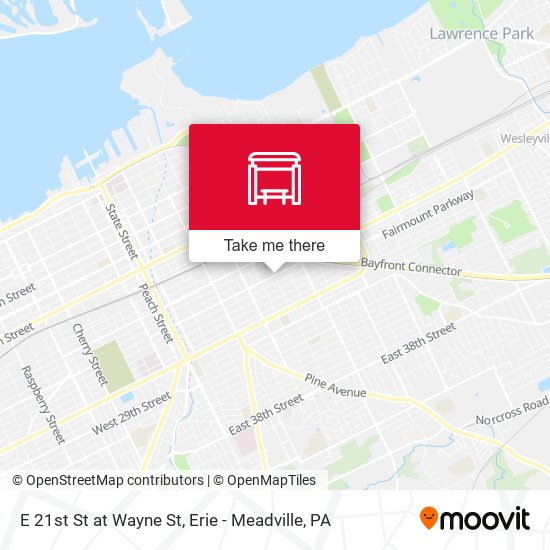E 21st St at Wayne St map