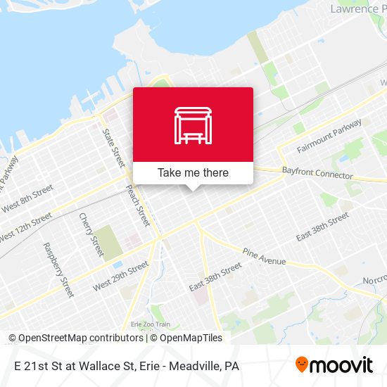 E 21st St at Wallace St map