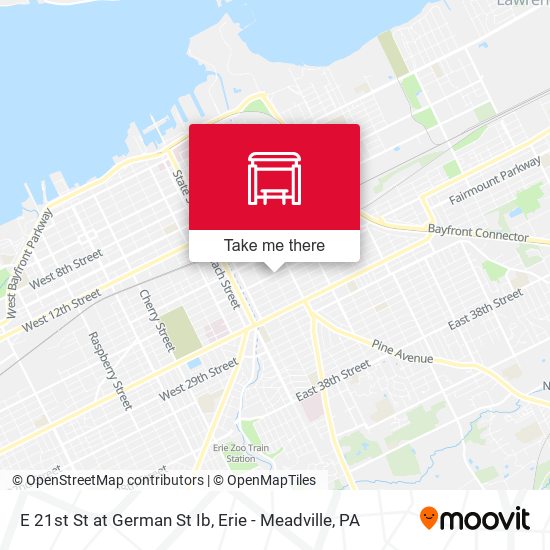 E 21st St at German St Ib map
