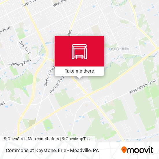Commons at Keystone map
