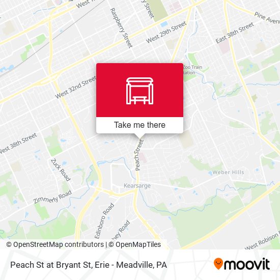 Mapa de Peach St at Bryant St