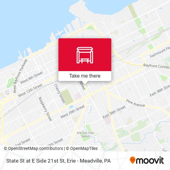 Mapa de State St at E Side 21st St