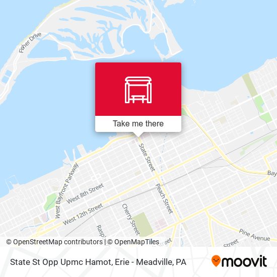 Mapa de State St Opp Upmc Hamot