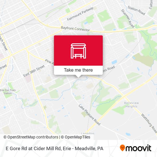 E Gore Rd at Cider Mill Rd map