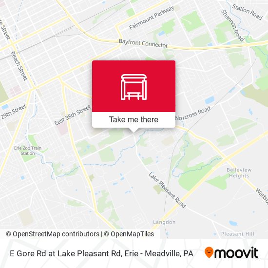 E Gore Rd at Lake Pleasant Rd map