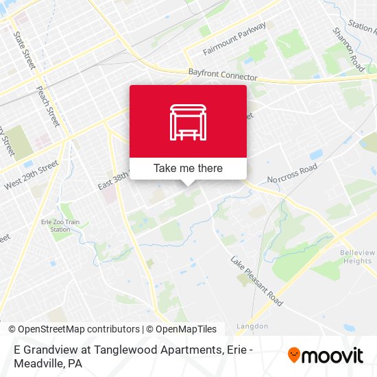 E Grandview at Tanglewood Apartments map
