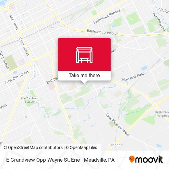 E Grandview Opp Wayne St map