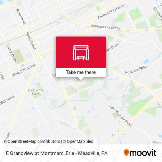 E Grandview at Montmarc map