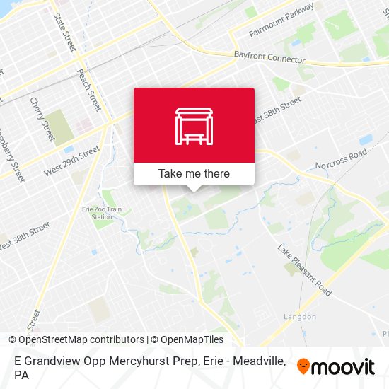 E Grandview Opp Mercyhurst Prep map
