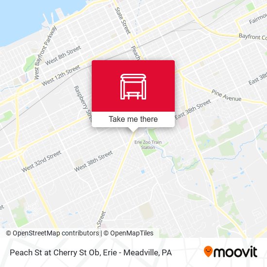Mapa de Peach St at Cherry St Ob