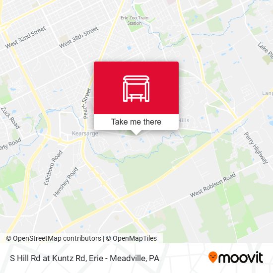 S Hill Rd at Kuntz Rd map