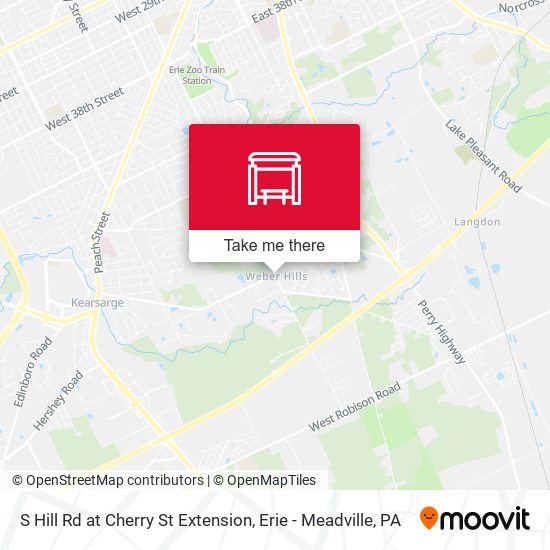 S Hill Rd at Cherry St Extension map