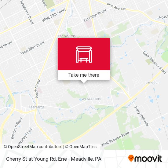 Cherry St at Young Rd map