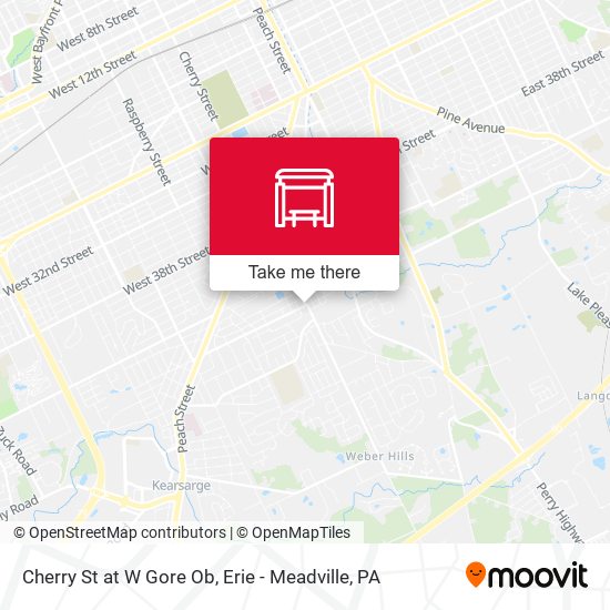 Cherry St at W Gore Ob map