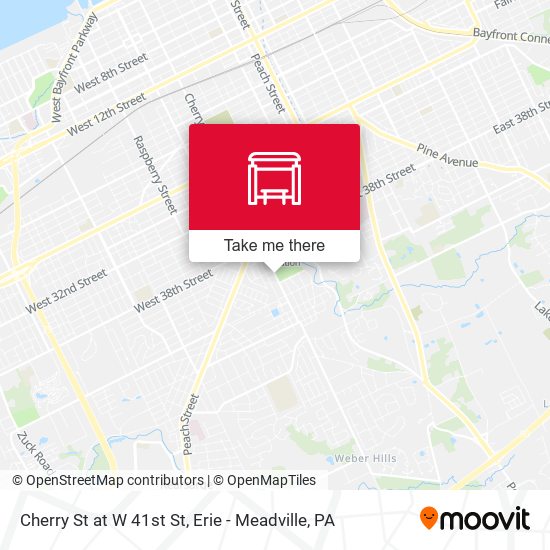 Mapa de Cherry St at W 41st St