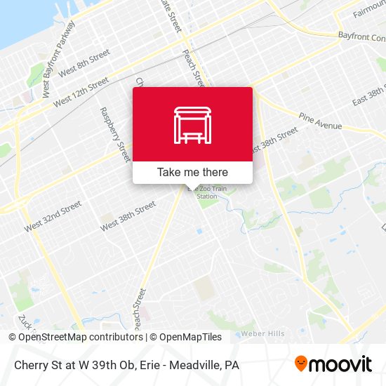 Mapa de Cherry St at W 39th Ob