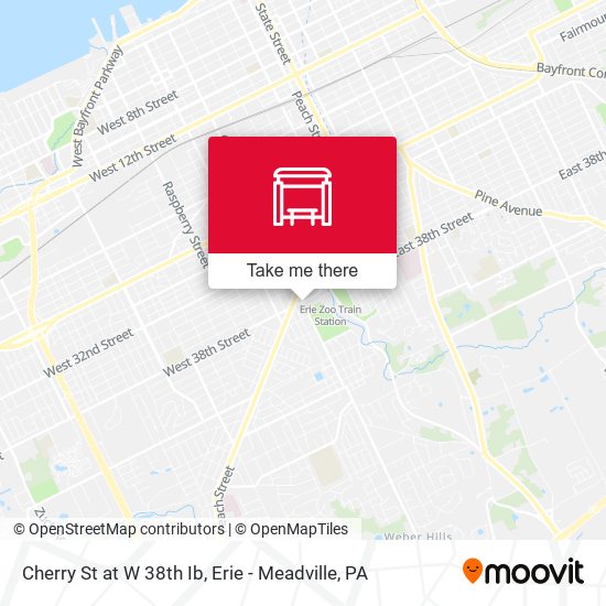 Mapa de Cherry St at W 38th Ib