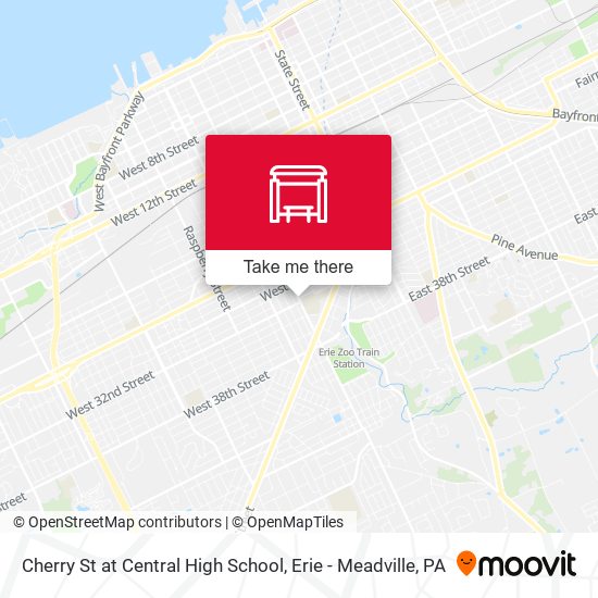 Cherry St at Central High School map