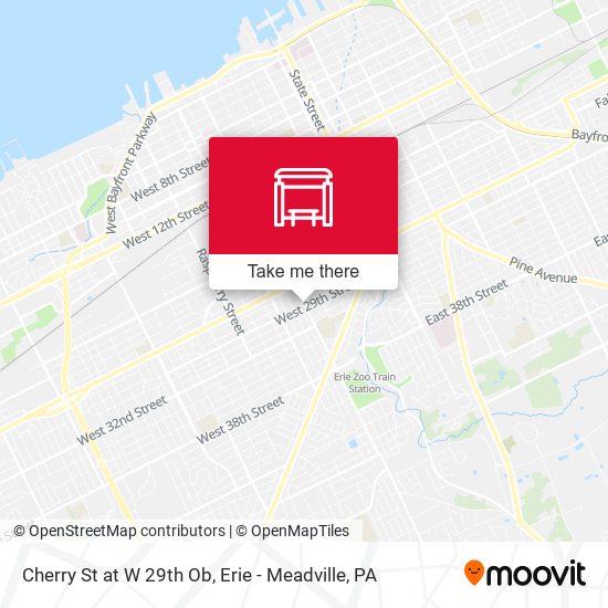 Mapa de Cherry St at W 29th Ob