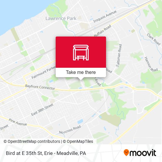 Mapa de Bird at E 35th St