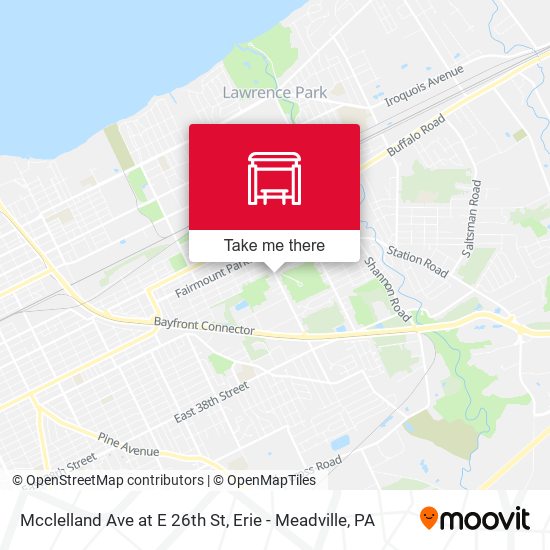 Mapa de Mcclelland Ave at E 26th St